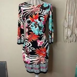 Cache floral Bodycon dress